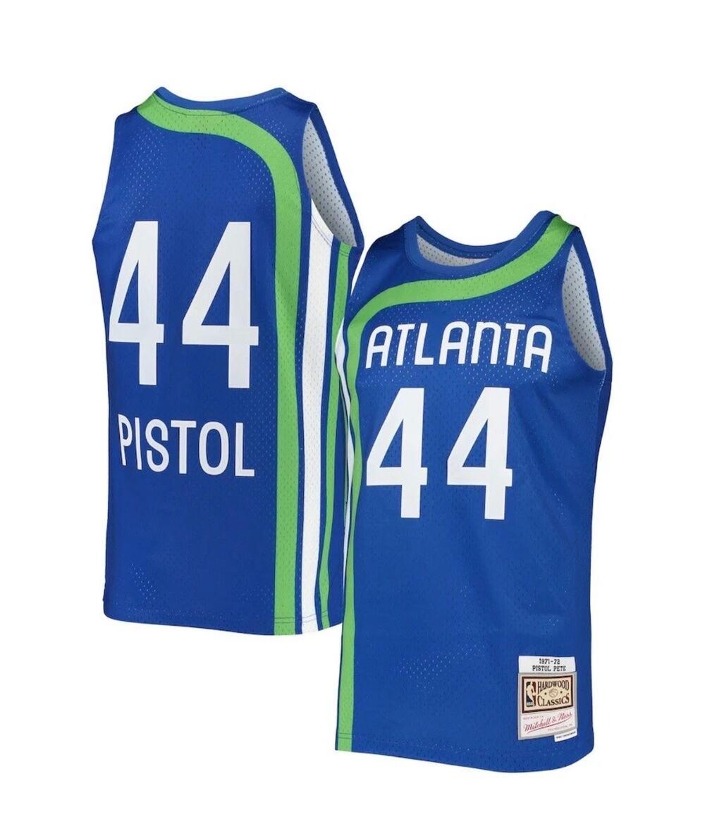 Pistol Pete Maravich Mitchell & Ness 1971-72 Atlanta Hawks Swingman Jersey XL
